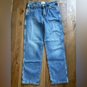 Sezane Relaxed Blue Women's Jeans - L’Iconique Droit